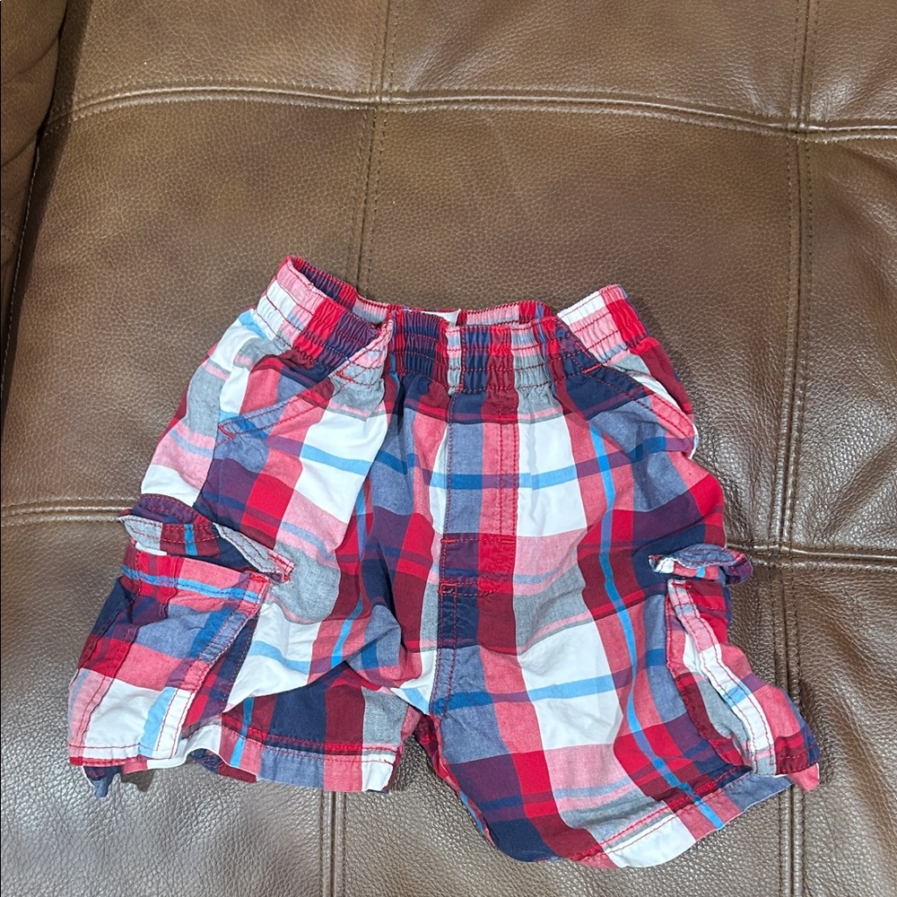 Garanimals Red and Blue Plaid Kids Shorts